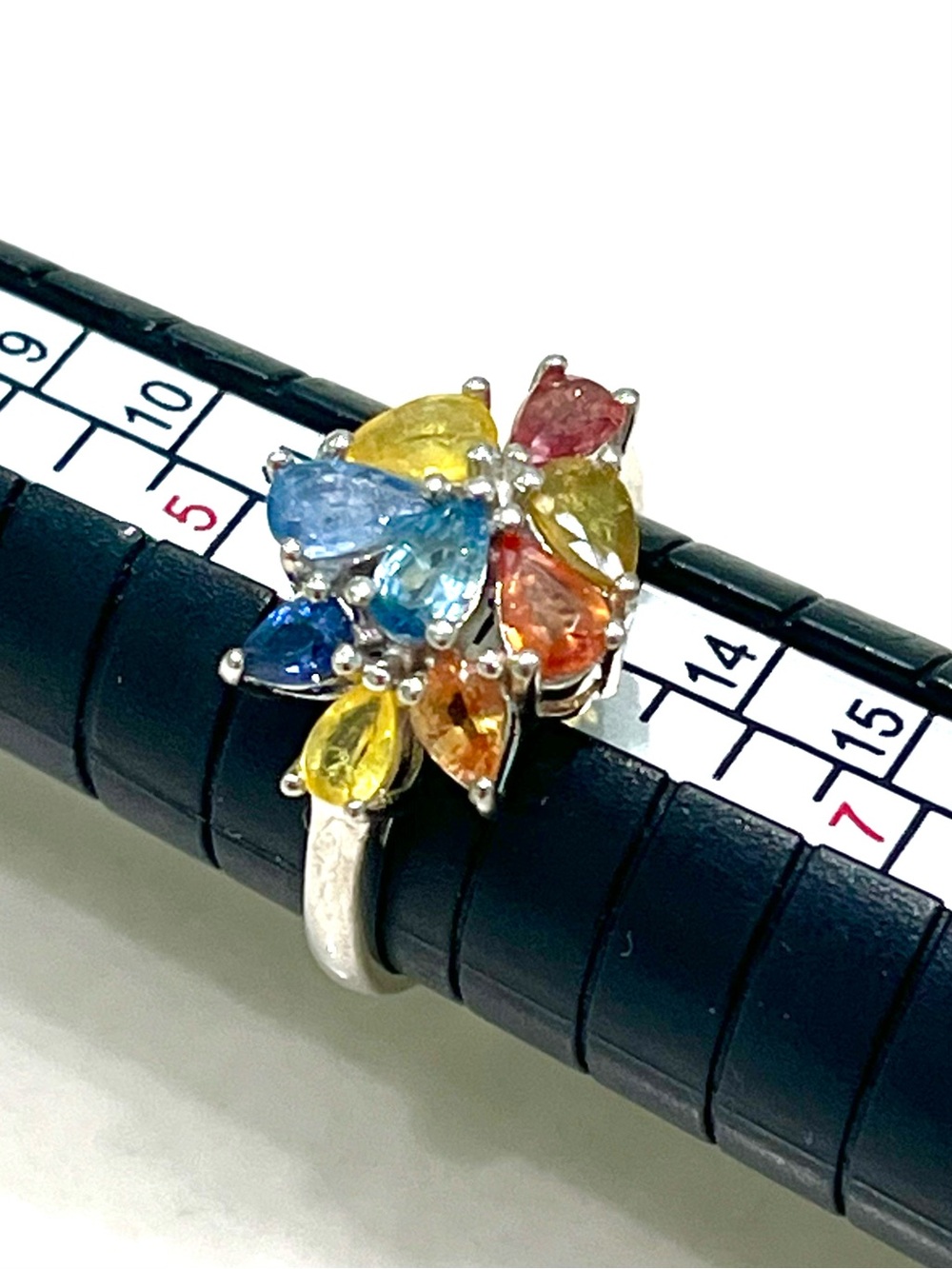 Natural Sapphires 14KGP Ring
